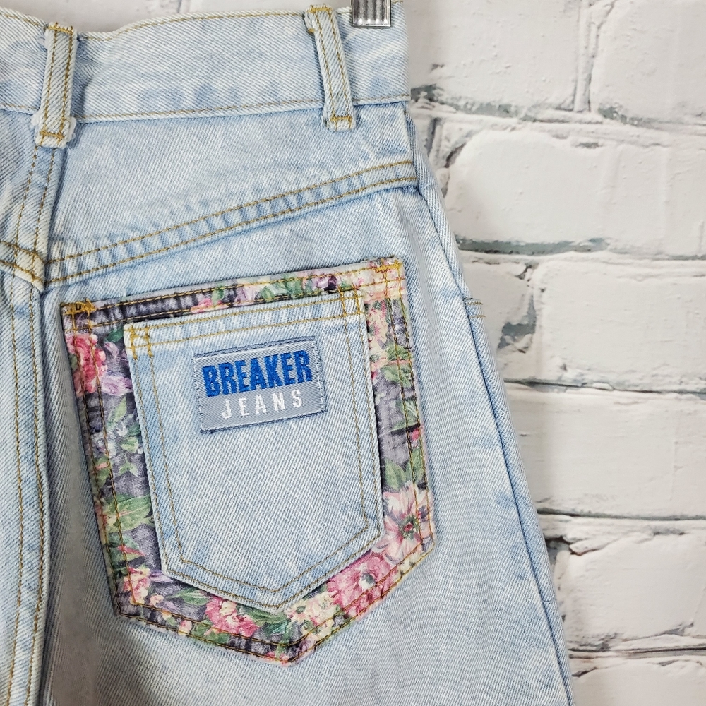 Vintage Floral Patch Balloon Leg Jeans - Picture 4 of 7